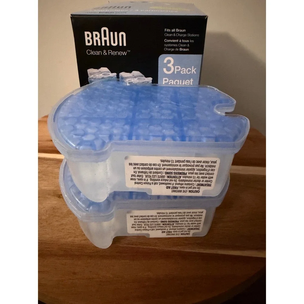 Braun Clean and Renew System Lemon Fresh Cartridges Lot of 2 New with Box